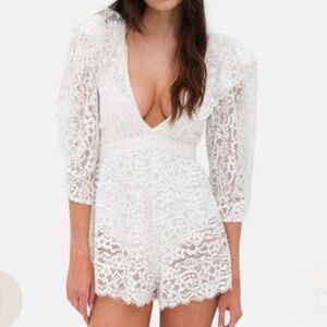 For love and lemons Santo lace Romper